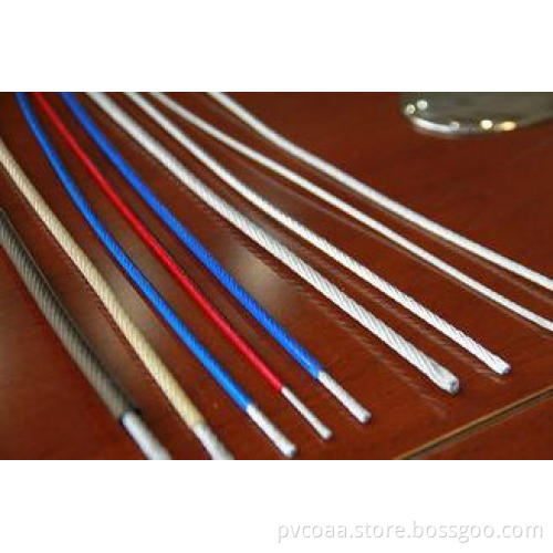 Decorative 5mm 316 PVC Coated Stainless Steel Wire Rope Wit